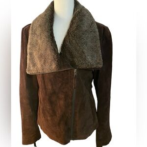 Cynthia Rowley Leather Biker Jacket